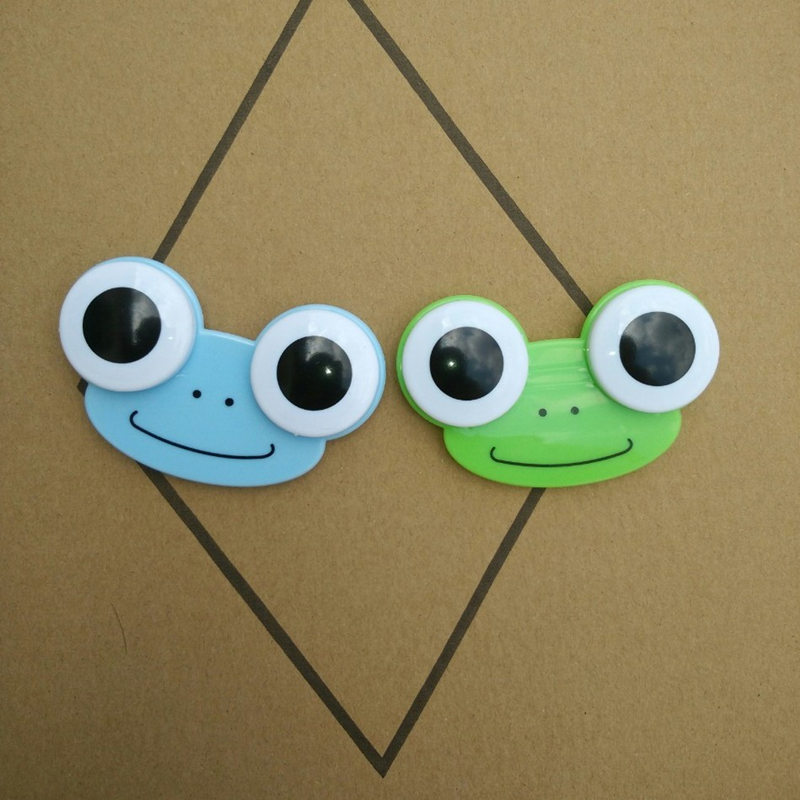Sweet Cartoon 3D Big Eyes Contact Lenses Box & Case Owl Frog Animal Shape Contact lens Case Free Shipping F20171073