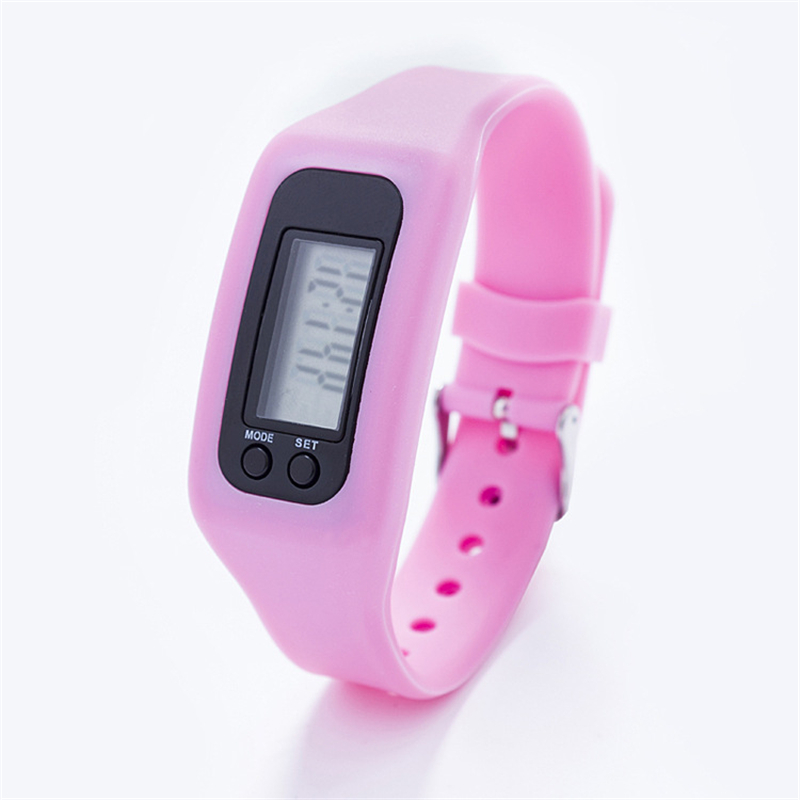 Digital LED Pedometer Smart Wristbands Multi Watch silicone Run Step Walking Distance Calorie Counter Electronic Bracelet Colorful Pedometers free shi