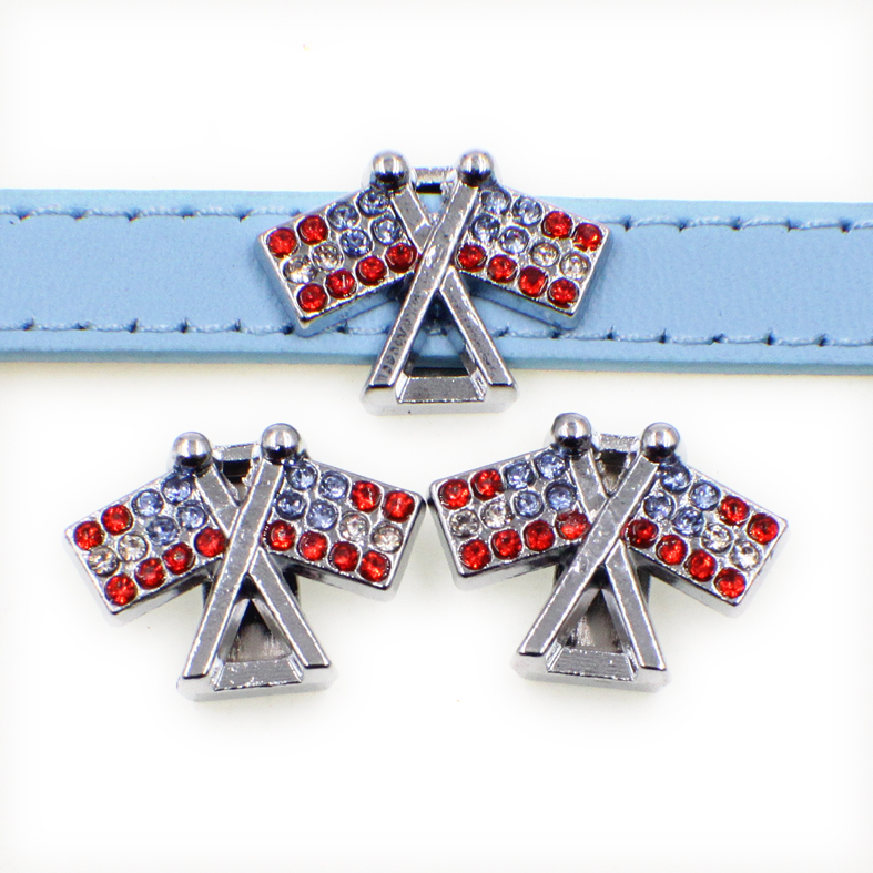 Wholesale rhinestone flags zinc alloy 10mm slider Charms DIY Accessories Fit 10mm Pet Collar wristband SL504
Wholesale rhinestone flags zinc alloy 10mm slider Charms DIY Accessories Fit 10mm Pet Collar wristband SL504