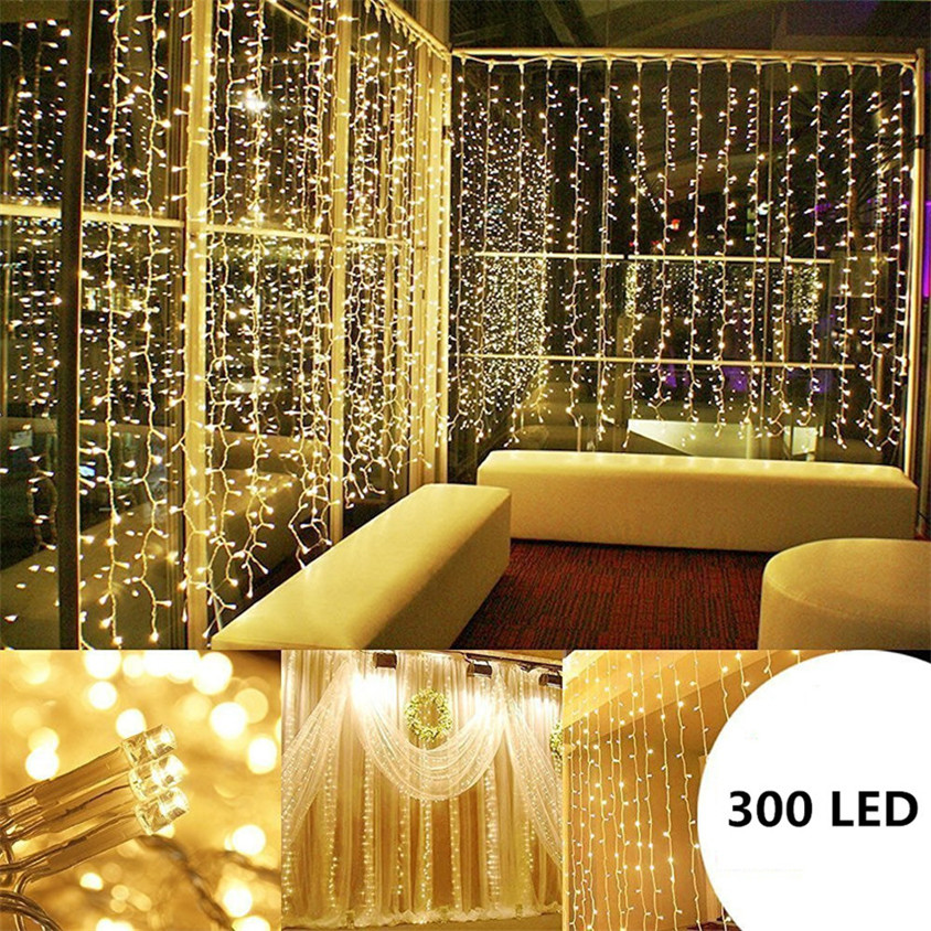 3M X 3M 300 LED Lights Wedding Christmas String Birthday Party Outdoor Home Warm White Decorative Fairy Curtain Garlands
3M X 3M 300 LED Lights Wedding Christmas String Birthday Party Outdoor Home Warm White Decorative Fairy Curtain Garlands