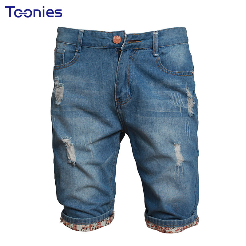 Jeans Shorts Men Mens Denim Shorts Summer Knee Length Shorts Men Bermuda Hole New Fashion Casual Short Jeans Pants Men Homme q170696, Blue
Jeans Shorts Men Mens Denim Shorts Summer Knee Length Shorts Men Bermuda Hole New Fashion Casual Short Jeans Pants Men Homme q170696, Blue