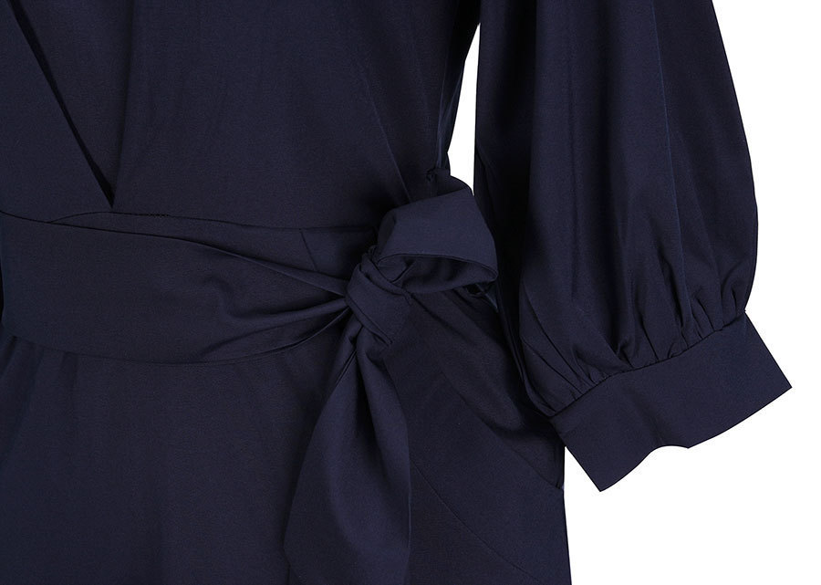 arrival Fashion elegant temperament Work Dresses waist chiffon pencil dress seven points lantern sleeves skirt LX017
