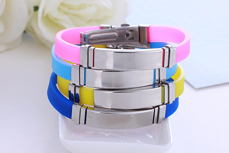 Activities exhibition gifts can be engraved new silicone stainless steel bracelet FB371 mix order 20 pieces a lot Slap & Snap Bracelets
Activities exhibition gifts can be engraved new silicone stainless steel bracelet FB371 mix order 20 pieces a lot Slap & Snap Bracelets