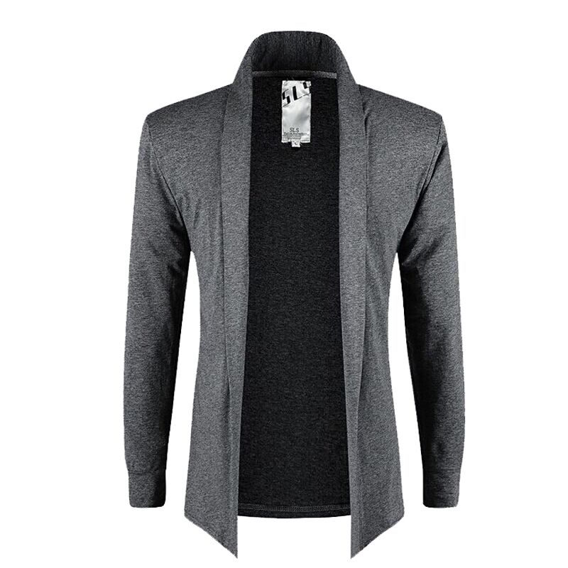 Wholesale- New men's autumn fashion Slim solid color cape cardigan jacket thin coat, Black
Wholesale- New men's autumn fashion Slim solid color cape cardigan jacket thin coat, Black