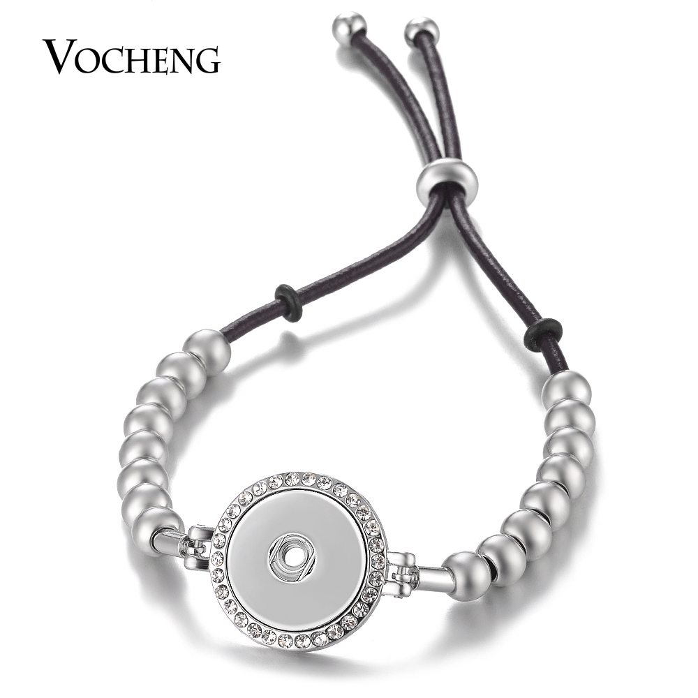 NOOSA Ginger Snap Beads Bracelet Adjustable for Women Inlaid Crystal 18mm Button Jewelry VOCHENG NN-564
NOOSA Ginger Snap Beads Bracelet Adjustable for Women Inlaid Crystal 18mm Button Jewelry VOCHENG NN-564