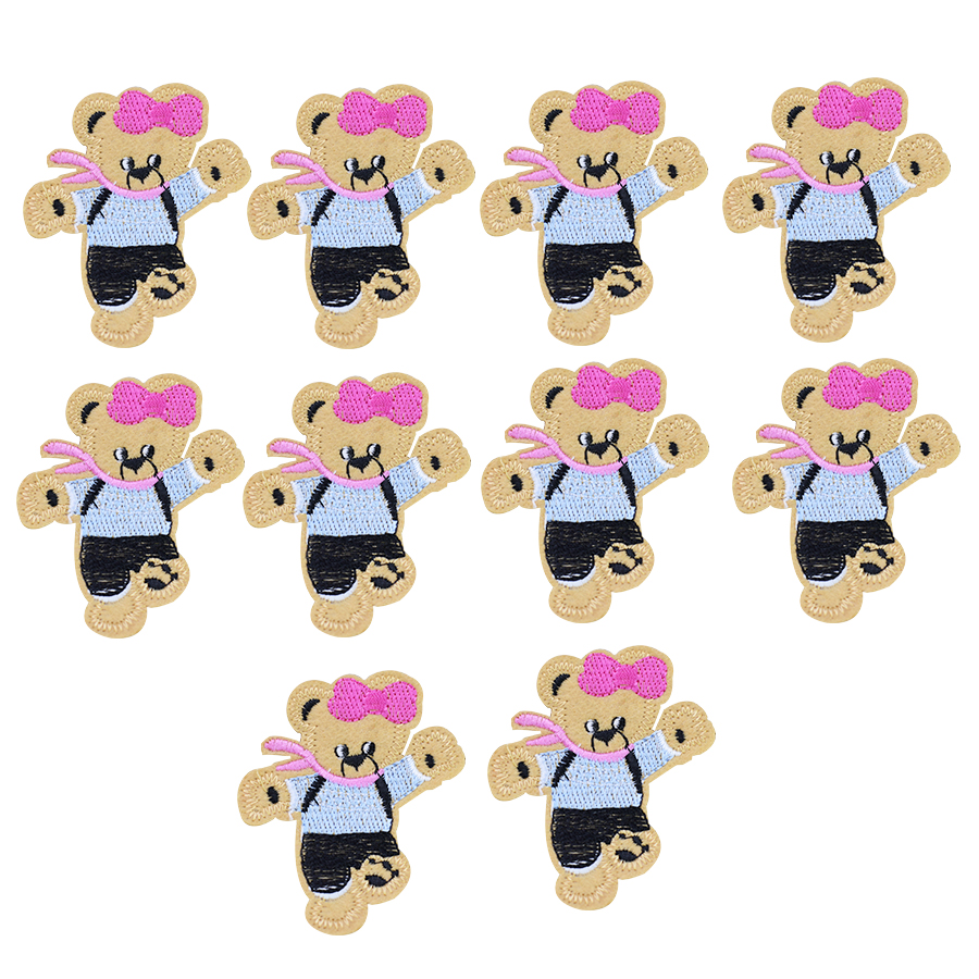 10PCS bear embroidery patches for clothing iron fashion patch for clothes applique sewing accessories stickers on cloth iron on patches DIY, Black
10PCS bear embroidery patches for clothing iron fashion patch for clothes applique sewing accessories stickers on cloth iron on patches DIY, Black