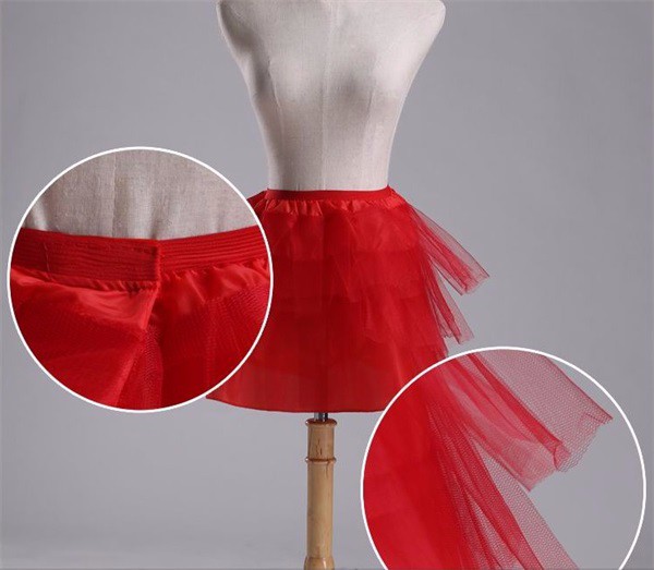 2017 Children Petticoats Wedding Accessories 3 Layers Hoopless Short Crinoline White Flower Girl Dress Kid Princess Underskirt