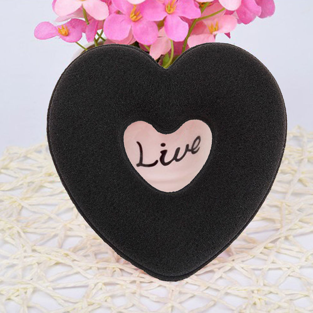 Black Hair Donut Bun Heart Maker Magic Foam Sponge Princess Hairstyle Hairbands