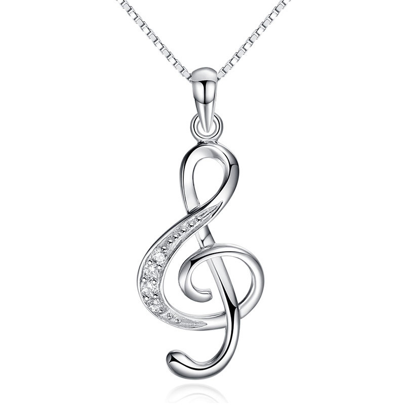 925 sterling silver crystal woman necklace jewelry music note diamond pendant necklaces wedding vintage new arrival
925 sterling silver crystal woman necklace jewelry music note diamond pendant necklaces wedding vintage new arrival