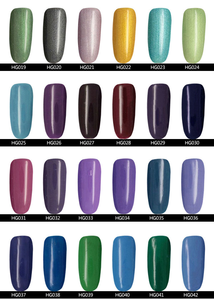 Great quality soak off led uv gel polish nail lacquer varnish mixed colors in stock