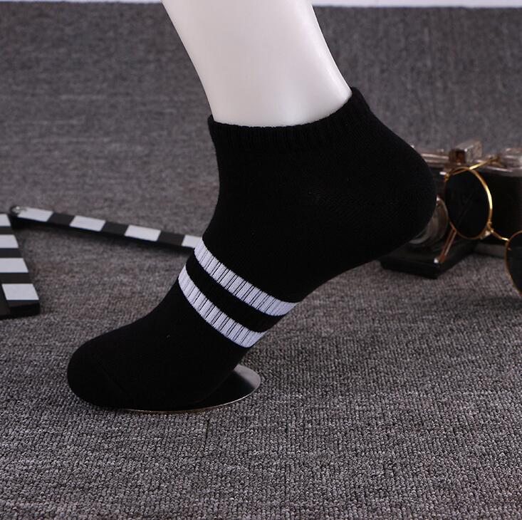 Newest arrival Summer men 's socks cotton stripes two bars of sports corset male sock NW021