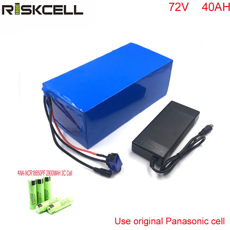 Free customs taxes electric bicycle battery 72v 40ah 7000w lithium battery pack with charger and 100A Bms use Panasonic Cell
Free customs taxes electric bicycle battery 72v 40ah 7000w lithium battery pack with charger and 100A Bms use Panasonic Cell