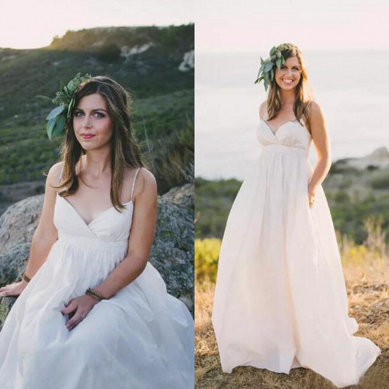 Maternity Wedding Dresses Simple 2017 Spaghetti Ivory Taffeta Country Beach Bohemian Bridal Gowns Cheap Plus Size Custom Made China EN8055, White
Maternity Wedding Dresses Simple 2017 Spaghetti Ivory Taffeta Country Beach Bohemian Bridal Gowns Cheap Plus Size Custom Made China EN8055, White