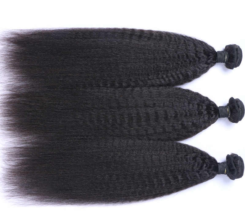 6A Hair Wholesale Price Top Quality Virgin Brazilian Black Kinky Straight 100% Human Hair 100G Per Piece Remy Hair Extension 100G Per Piece