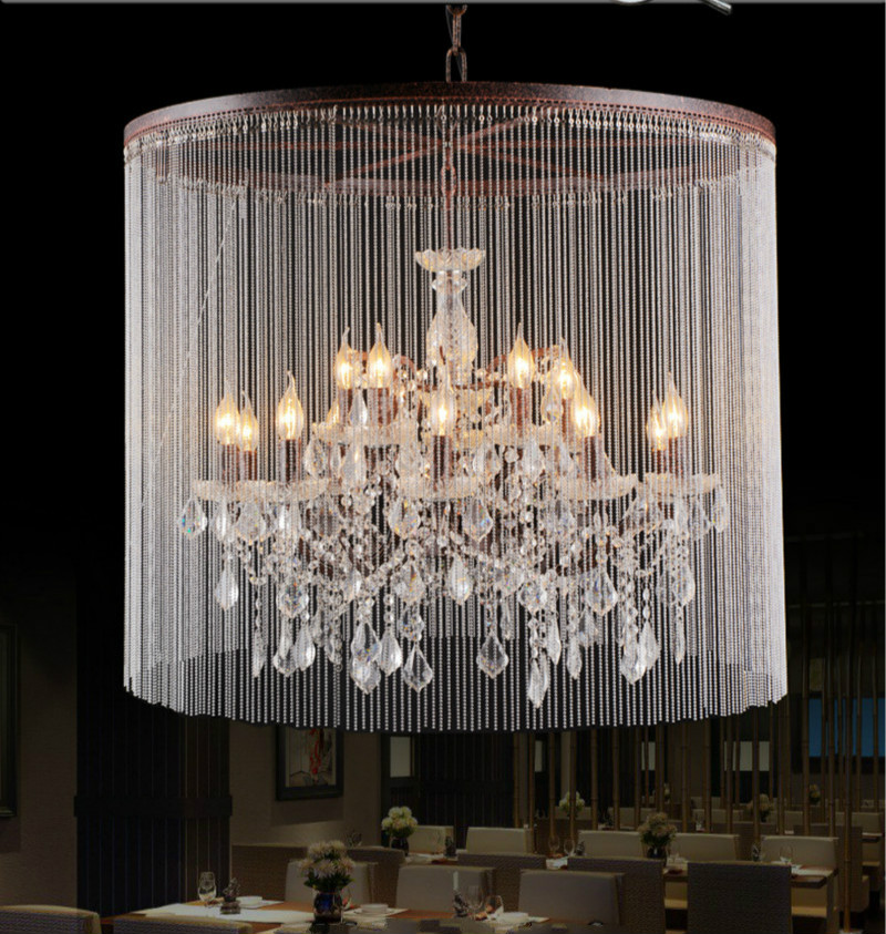 Loft 15 Lights Large Chandelier Light Rain Drop Pendant Lamp K9 Crystal Light for Home Decoration
Loft 15 Lights Large Chandelier Light Rain Drop Pendant Lamp K9 Crystal Light for Home Decoration