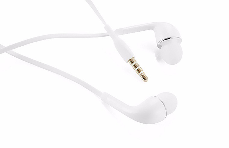 Earphones With Mic 3.5mm For Samsung Galaxy S7 S6 S4 J5 N7100 Headphones In-ear PVC Mobile Phone Handsfree Microphone no package