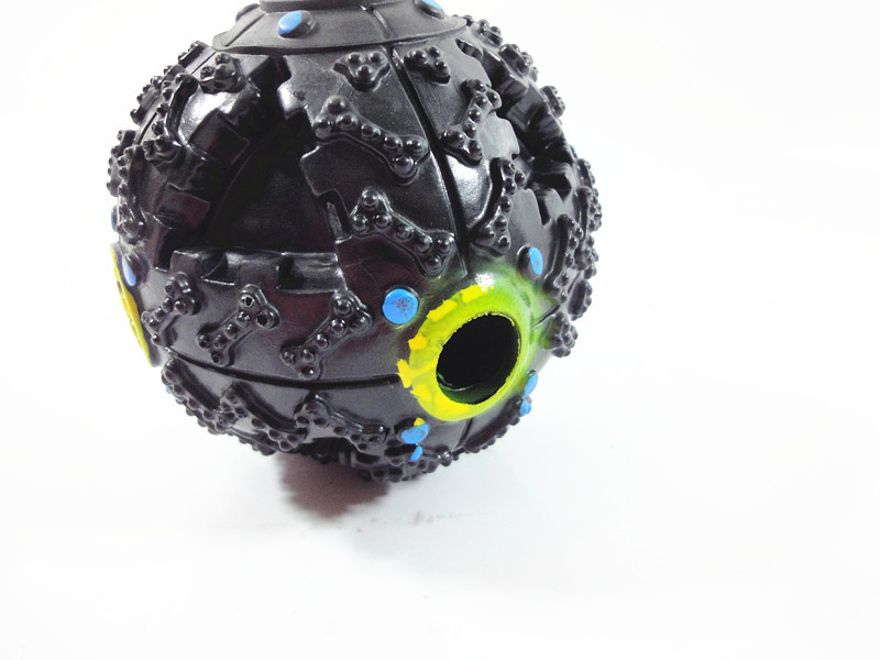 Toys leakage Food Ball sound toy ball Dog Cat Squeaky Chews Puppy Squeaker Sound Pet Supplies Play