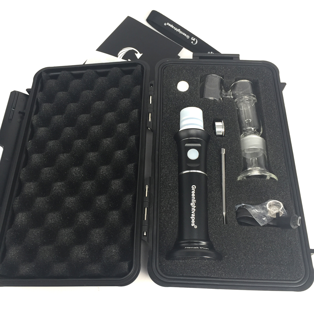 G9 h enail Henail Plus rechargable dry herb vaporizer pen bubbler hand glass water pipe wax vape pens with ceramic&titanium nail, Black
G9 h enail Henail Plus rechargable dry herb vaporizer pen bubbler hand glass water pipe wax vape pens with ceramic&titanium nail, Black
