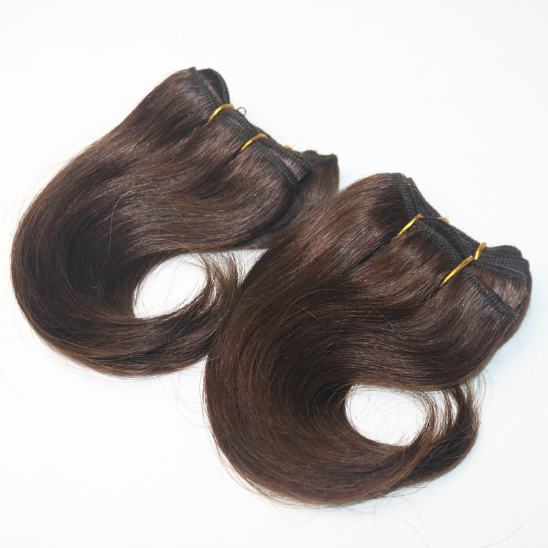 2017 Best Selling 6 Inch Body Wave Hair Brazilian Hair 4Pieces/Lot 100% Human Hair Extension