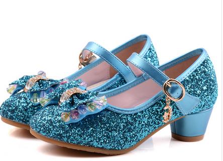 Kids Girls High Heels For Party Sequined Cloth Blue Pink Shoes Ankle Strap Snow Queen Children Girls Pumps Shoes, A1
Kids Girls High Heels For Party Sequined Cloth Blue Pink Shoes Ankle Strap Snow Queen Children Girls Pumps Shoes, A1