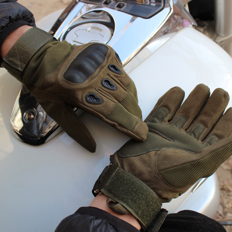 Quality Military Motorcycle Gloves Full Finger Outdoor Sport Racing Motorbike Motocross Protective Gear Breathable Glove