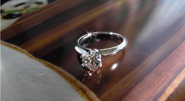 Exquisite Solitaire Topaz & CZ Ring: Sier, Stunning Wedding Jewelry