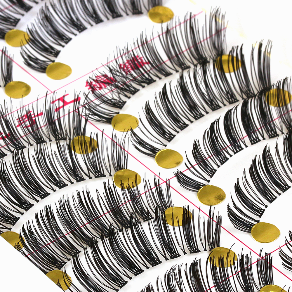 Wholesale- 10 Pairs Women Lady Long Cross False Eyelashes Makeup Natural Thick Fake Eye Lashes Makeup Tools
Wholesale- 10 Pairs Women Lady Long Cross False Eyelashes Makeup Natural Thick Fake Eye Lashes Makeup Tools
