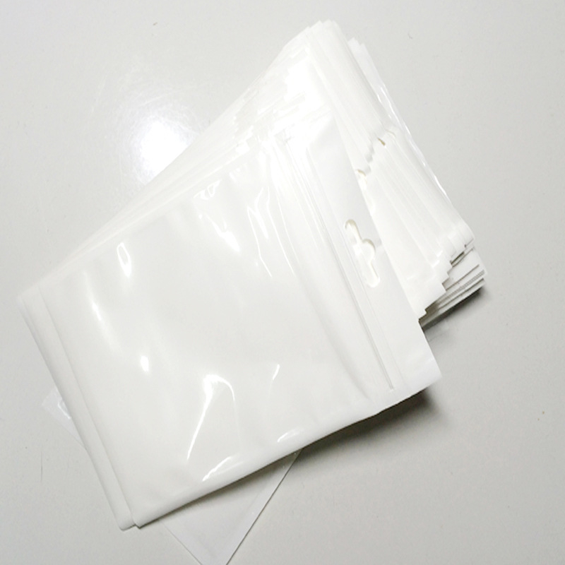 Packages Clear white Pearl Plastic Poly OPP Packing Zipper Zip Lock Retail Packages Cable Case Jewelry Food PVC Plastic bag many size available