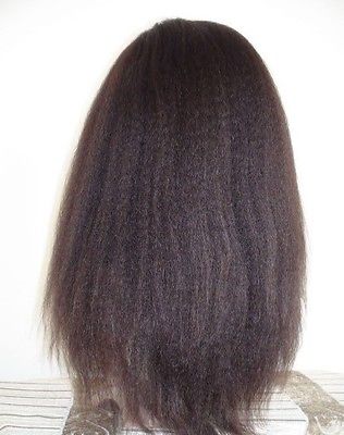 African american kinky straight hd lace front wig italian yaki or coarse yakipermed human hair full laces wigs diva1 130% density
