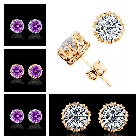 2017 hot Selling 925 silver earrings 8mm natural crystal Crown Stud Earrings small sterling silver jewelry for women stud men earings
2017 hot Selling 925 silver earrings 8mm natural crystal Crown Stud Earrings small sterling silver jewelry for women stud men earings