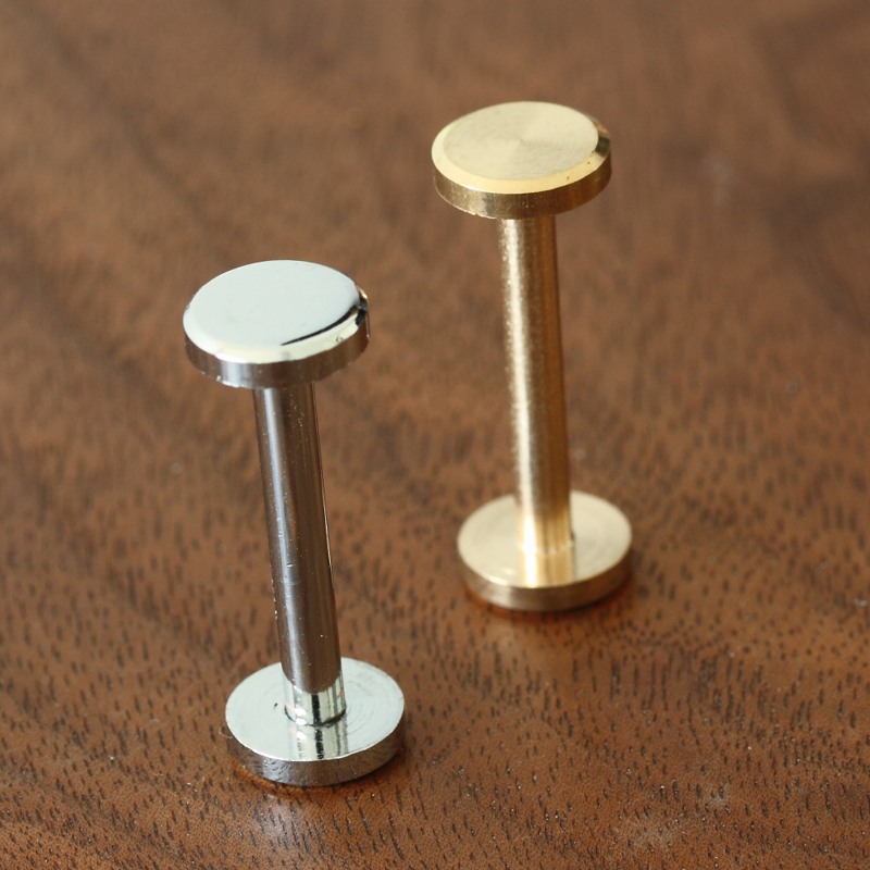 height 22mm wallet bag screw energy saving brass belt Rivet diy handmade leather car key case fastener hardware part