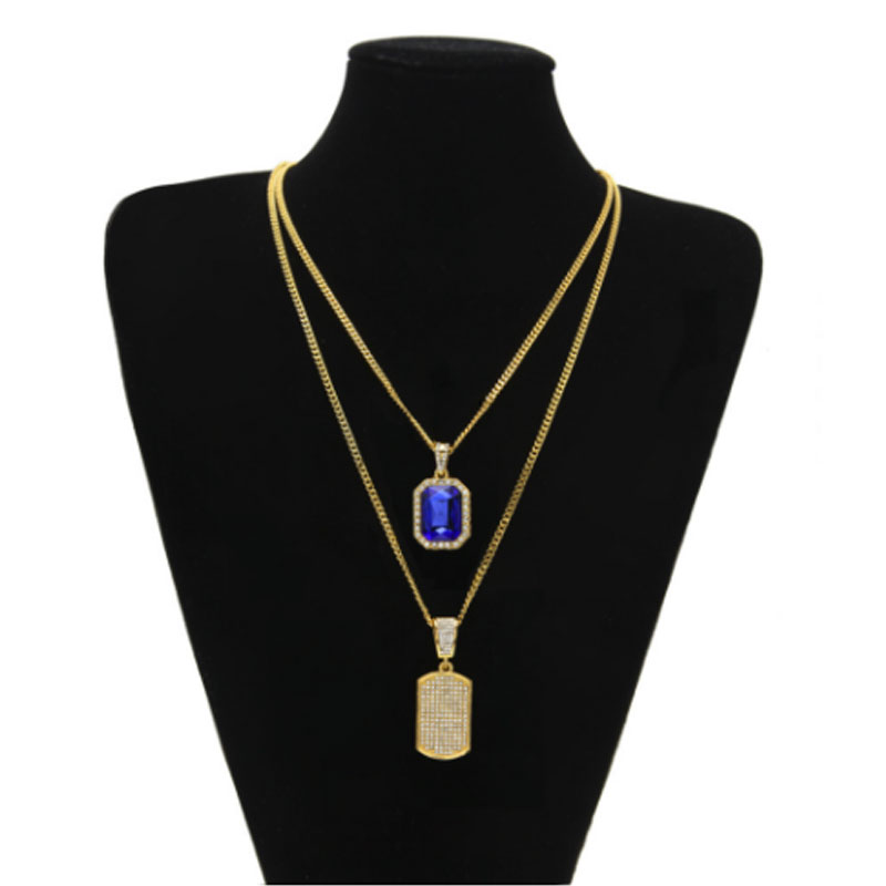 Hip Hop Style Iced Out Dog Tag Pendant 24" Box Chain Rhinestone Crystal Bling Pendant Necklace with Red Ruby Pendant Necklace Jewelry Set
Hip Hop Style Iced Out Dog Tag Pendant 24" Box Chain Rhinestone Crystal Bling Pendant Necklace with Red Ruby Pendant Necklace Jewelry Set