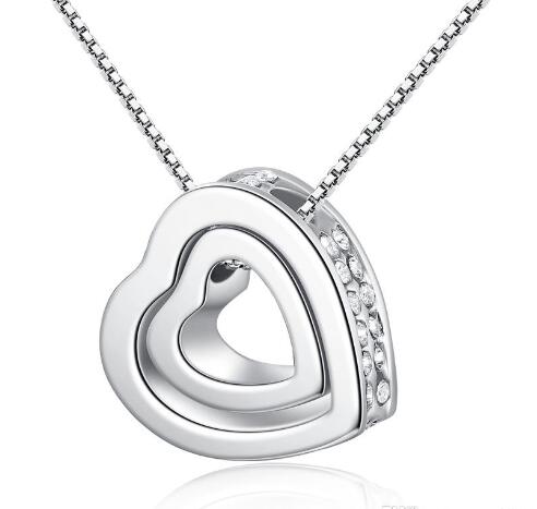 Double Heart Necklace necklace with a Korean version of the rain Love Heart Necklace couple soulmate Every dog has his day
Double Heart Necklace necklace with a Korean version of the rain Love Heart Necklace couple soulmate Every dog has his day