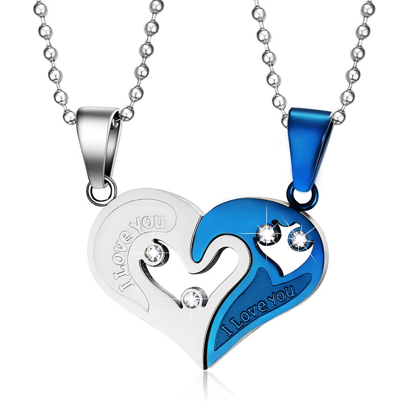 Slide Crystal Necklace For Women Men Fashion Lovers Necklaces & Pendants Stainless Steel Heart Shape Pendant For Couple CN-022
Slide Crystal Necklace For Women Men Fashion Lovers Necklaces & Pendants Stainless Steel Heart Shape Pendant For Couple CN-022