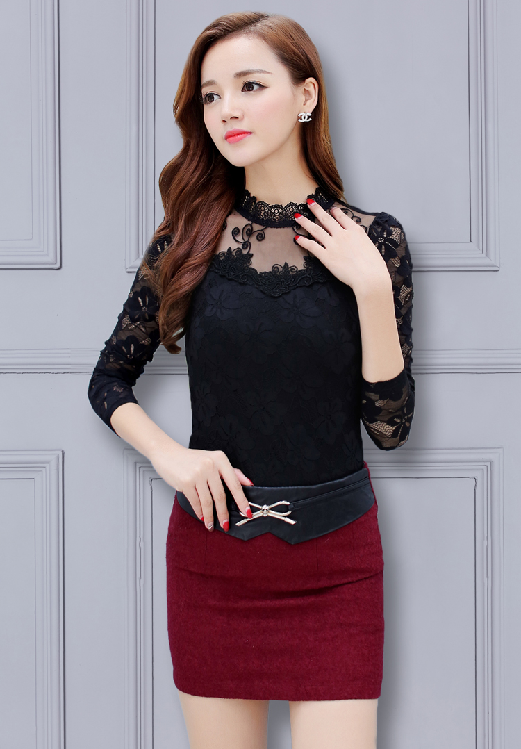 Wholesale-women tops plus size embroidery lace blouse white blouses with ruffles camisas com renda big sizes 3xl 4xl xxxl xxxxl