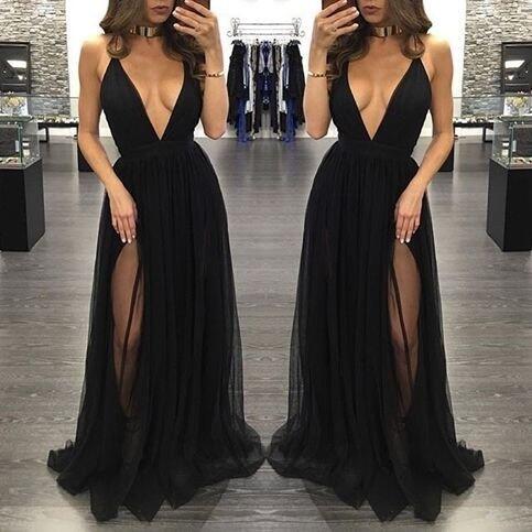 New High Side Split Tulle Prom Dresses Black Spaghtti Straps Sexy Deep V Neck Long Women Skirts Formal Party Evening Gowns Vestidos de baile, Blue
New High Side Split Tulle Prom Dresses Black Spaghtti Straps Sexy Deep V Neck Long Women Skirts Formal Party Evening Gowns Vestidos de baile, Blue