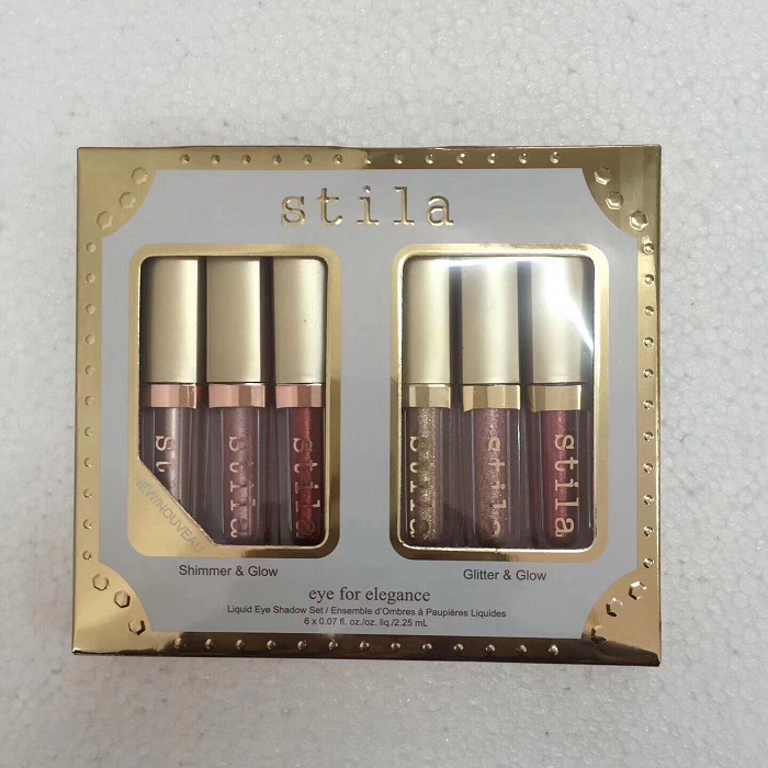 New Stila Eye For Elegance set Shimmer Glitter Liquid EyeShadow 6pcs Travel Set makeup Glow Eye DHL shipping
New Stila Eye For Elegance set Shimmer Glitter Liquid EyeShadow 6pcs Travel Set makeup Glow Eye DHL shipping