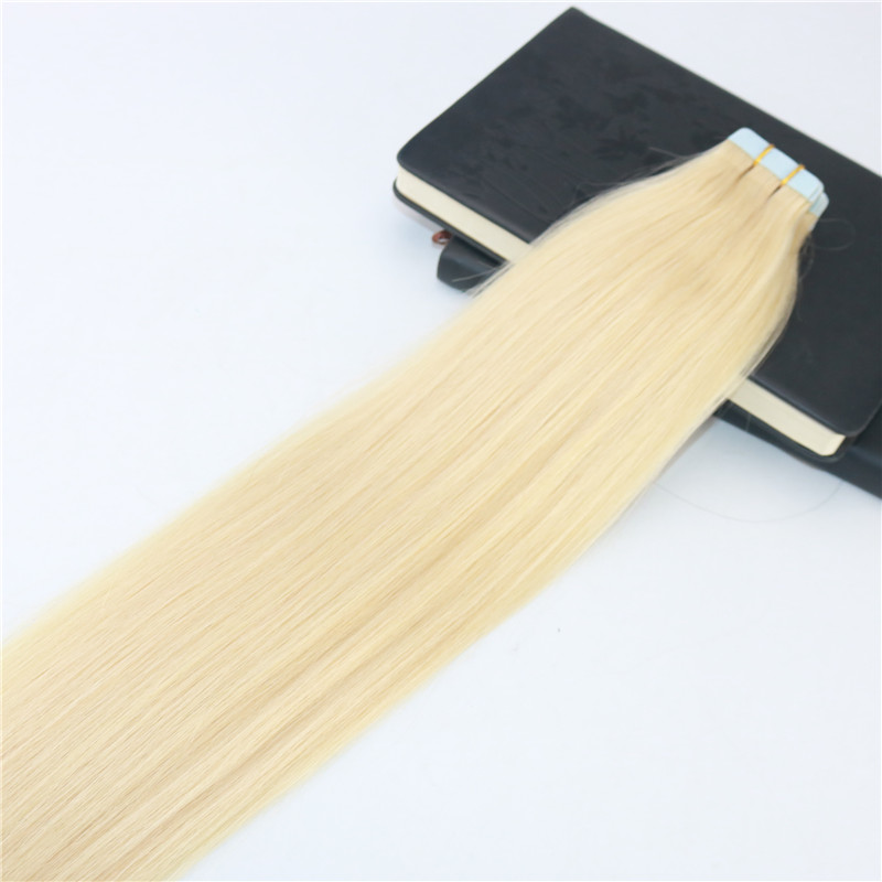 Tape in Hair Extensions Color 613 Bleach Blonde s Invisiable Real Human Hair Skin Weft Tape on Hair Extensions 100g/40pcs