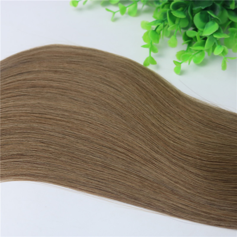 100g Tape In Human Hair Extensions Light Brown #8 Remy Tape Hair Extensions Skin Weft PU 14 16 18 20 22 24 INCH