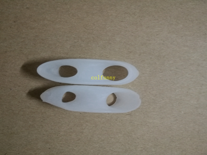 100pairs/lot Fast Shipping silicone little toe varus overlapping separation 2 ring orthotics foot care set