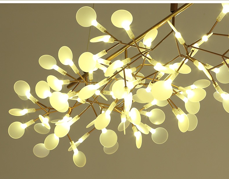 LED Modern Pendant Lamps Firefly Branch Hang chandeliers Lights Fixture Home Indoor Lighting European Romantic Dining Room Bedroom Hanging Droplight 1