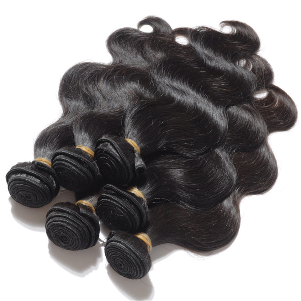 Brazilian Body Wave Human Virgin Hair Weaves Double Wefts Natural Black Color 80g/pc 3pcs/lot Can Be Dyed Bleached Remy Hair Extensions