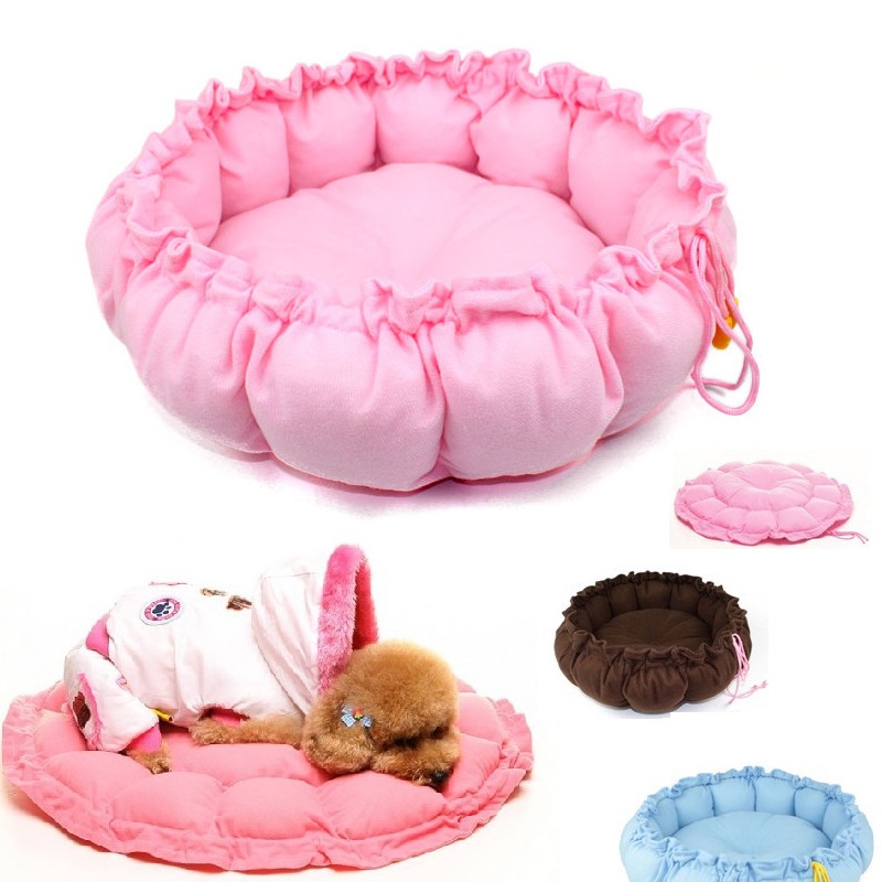 Cashmere-like soft Warm Pet Cat Dog Beds Kennels Expandable & Shrinkable Nest luxury Dog bed round free shipping от DHgate WW