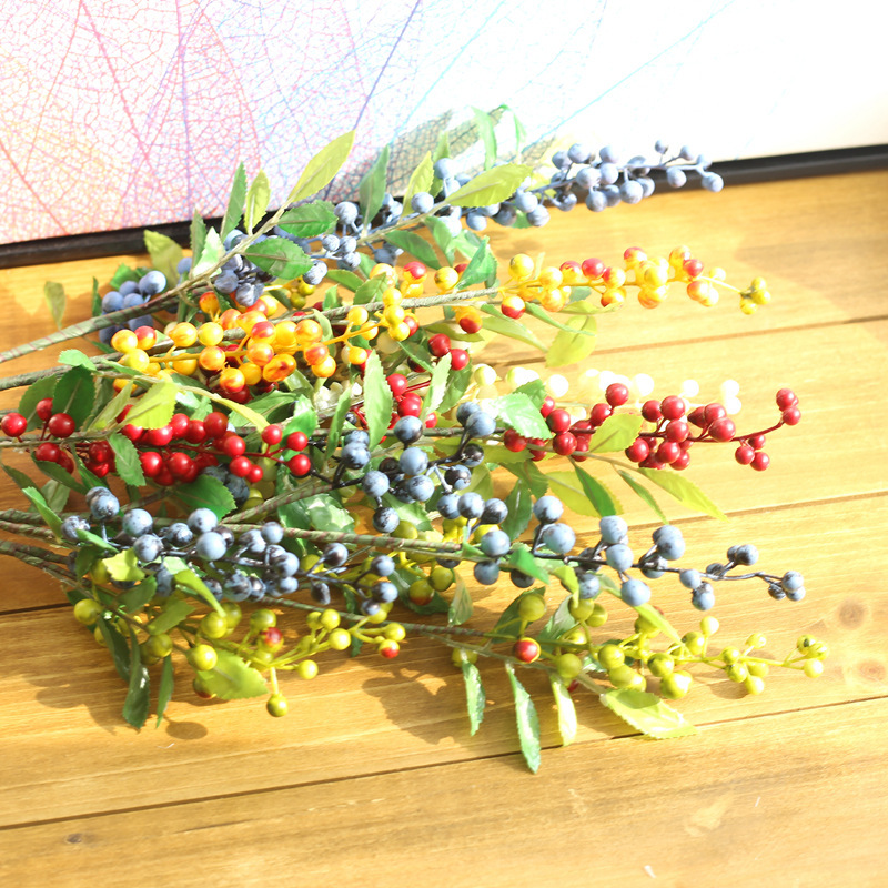 Factory price wholesale pure fresh Chirstmas berry simulation flower foreign trade simulation flower for wedding decoration, Blue
Factory price wholesale pure fresh Chirstmas berry simulation flower foreign trade simulation flower for wedding decoration, Blue