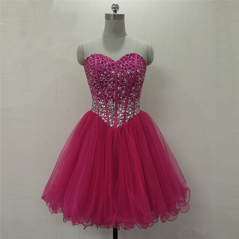 2017 Sexy Fashion Crytsal Ball Gown Short Homecoming Dress With Beading Tulle Lace Up Graduation Prom Party Gown BH01, Champagne
2017 Sexy Fashion Crytsal Ball Gown Short Homecoming Dress With Beading Tulle Lace Up Graduation Prom Party Gown BH01, Champagne