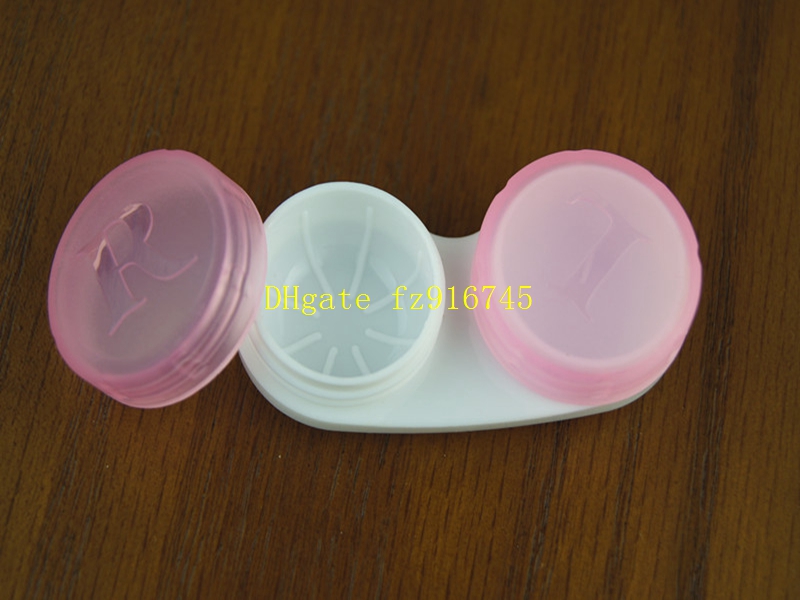 500sets/lot 4 in 1 kit Companion box Contact lens box Eyeglasses Case with tweezers & stick & package box