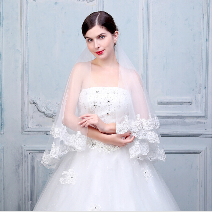 Real photo Best Selling short Wedding Veil 2017 Wedding Accessories High Quality Lace Bridal Veils Mariage gv06, White
Real photo Best Selling short Wedding Veil 2017 Wedding Accessories High Quality Lace Bridal Veils Mariage gv06, White