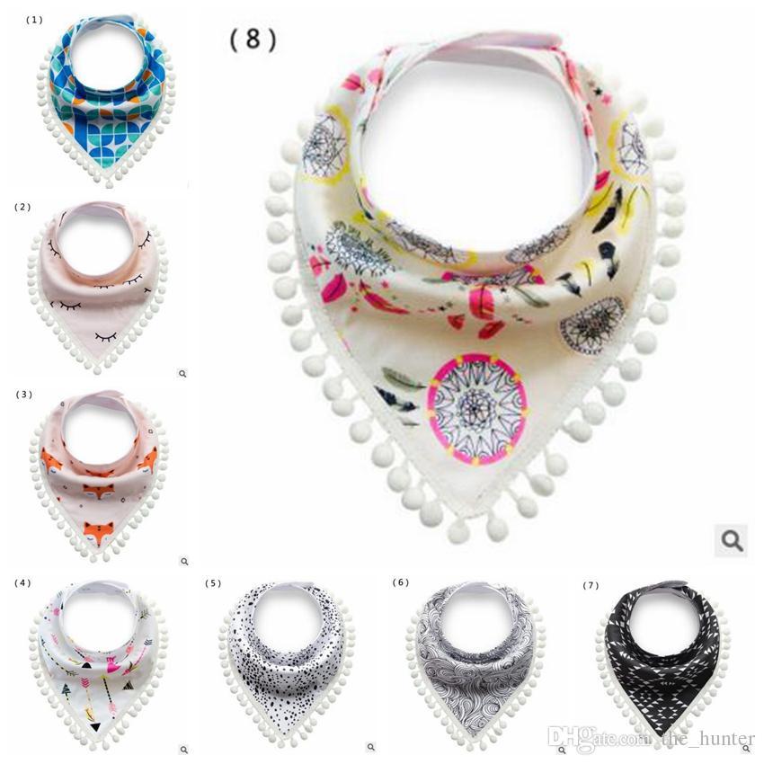 INS Baby Bibs Infant Tassel Burp Cloths Toddler Cotton Cartoon Pinafore Newborn Printed Fruit Animal Saliva Towel Triangle Head Scarf J98
INS Baby Bibs Infant Tassel Burp Cloths Toddler Cotton Cartoon Pinafore Newborn Printed Fruit Animal Saliva Towel Triangle Head Scarf J98