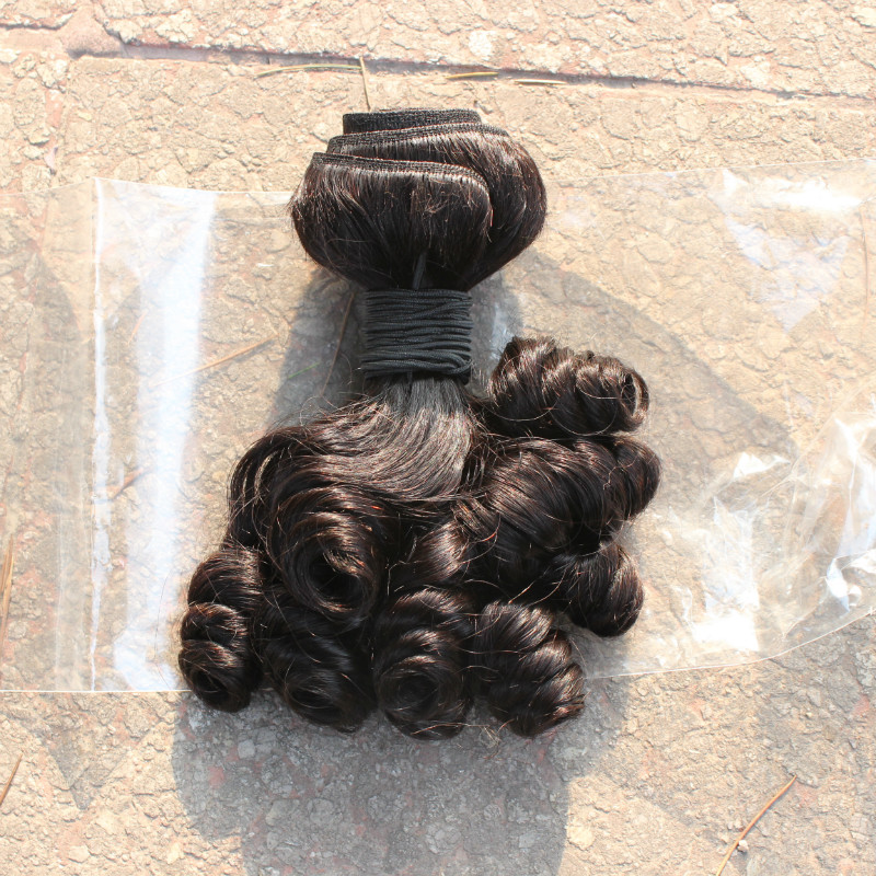 aunty funmi hair unprocessed brazilian bouncy curls human hair extension 3pc lot for african women fast