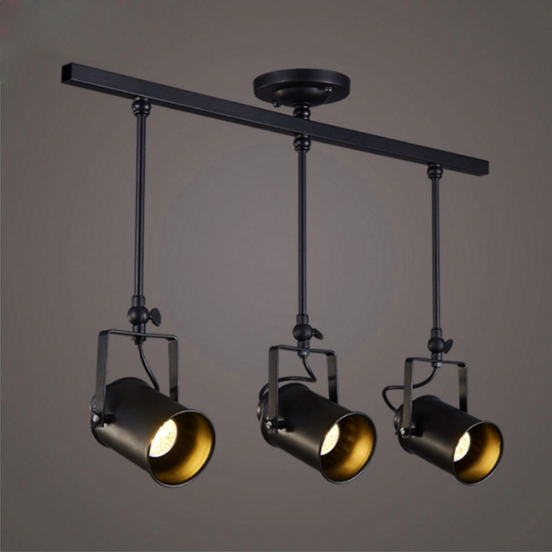 Iron Painted Vintage Spotlights Shop Pendant Lamp Clothing Store Lighting Coffee House/Bookshop/Bar/Hall/Mall Lamp Free Shipping